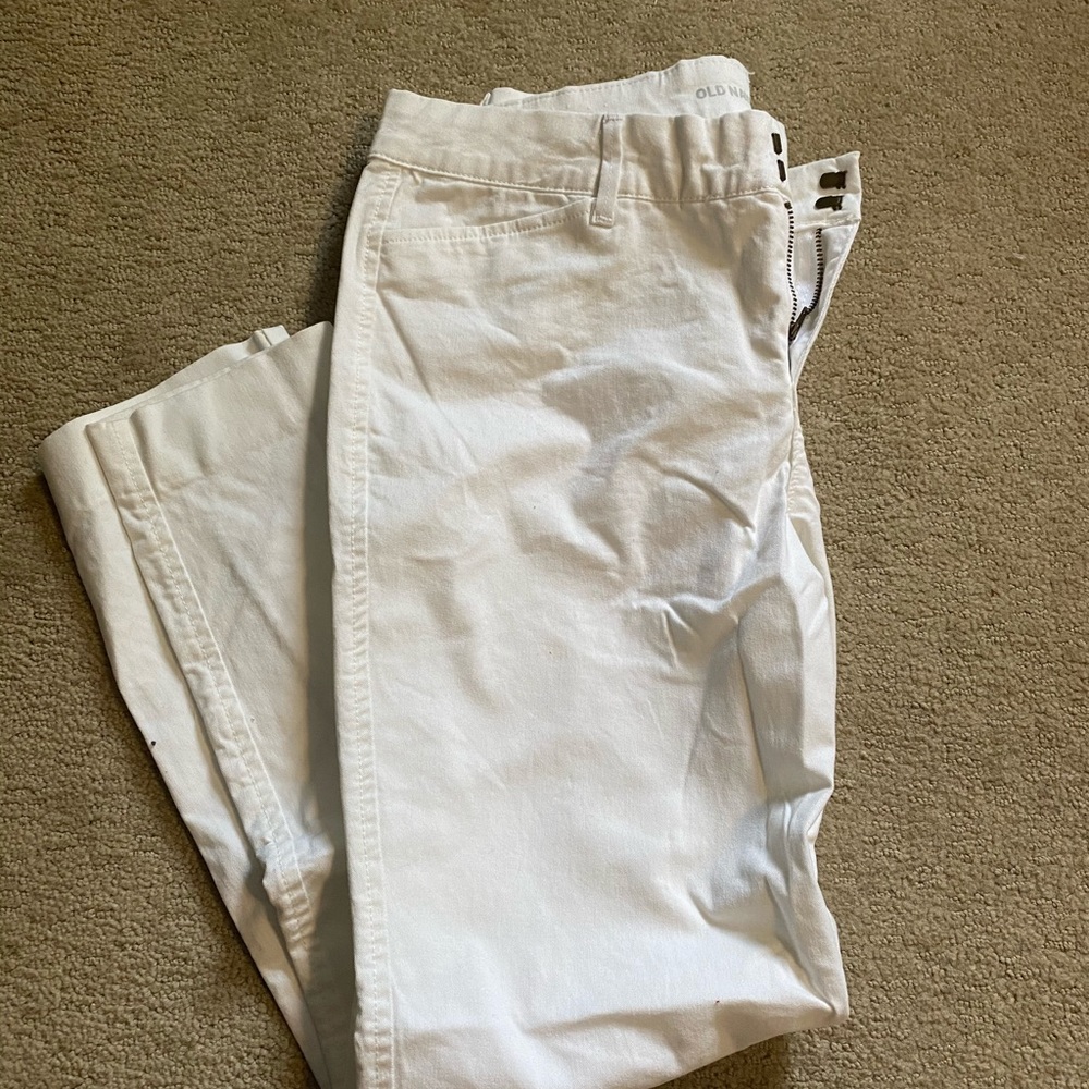 White old navy cropped pixie pant